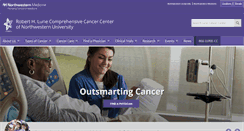 Desktop Screenshot of cancer.northwestern.edu