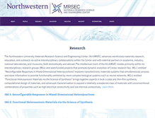 Tablet Screenshot of mrsec.northwestern.edu