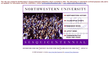 Tablet Screenshot of nu150.northwestern.edu