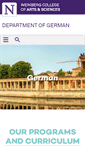 Mobile Screenshot of german.northwestern.edu