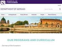 Tablet Screenshot of german.northwestern.edu